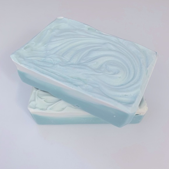 🔴SOLD OUT Two Handmade Lemongrass Verbena Cocoa Butter Soap Bars - Picture 3 of 5